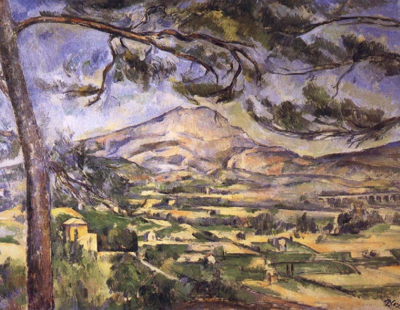 Paul Cezanne villages and mountains oil painting image